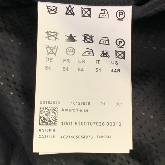 HUGO BOSS Size 44 Black Wool Single Breasted Notch Lapel Suit - Picture 11 of 16